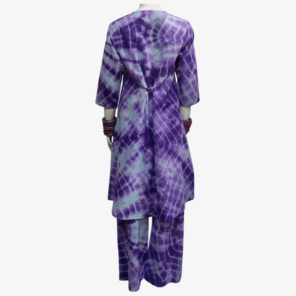 Purple V-Neck Midi Tunic