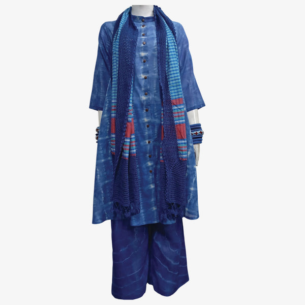 Shades of Blue Midi Tunic