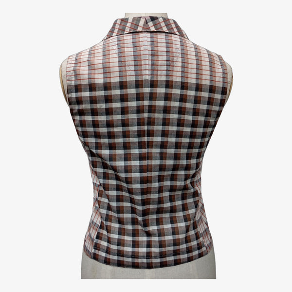 Black & Brown Ladies Waistcoat