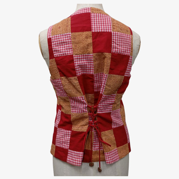 Multi Colour Unisex Patch Waistcoat