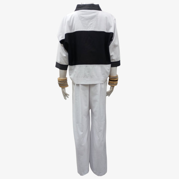 Black & White Short Kimono Jacket