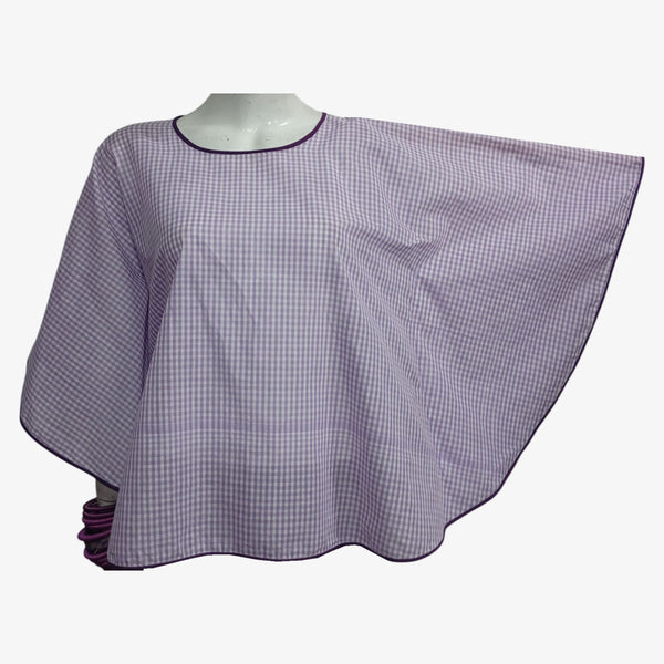 Purple & White Gingham Heritage Flow Top