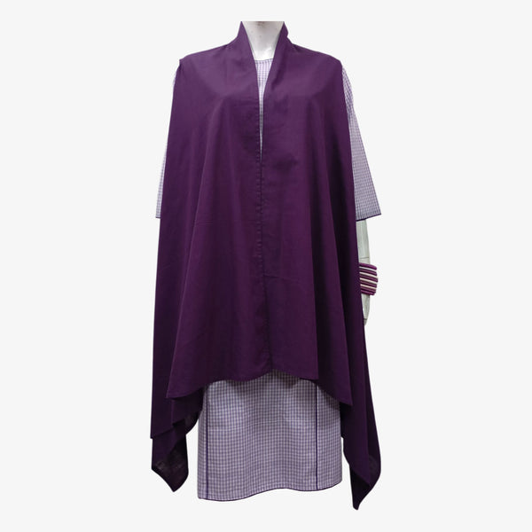 Deep Purple Cotton Flow Jacket