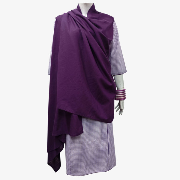 Deep Purple Cotton Flow Jacket