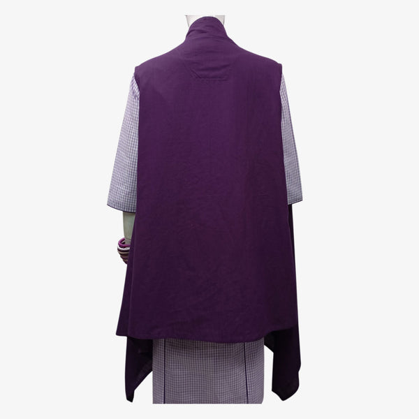 Deep Purple Cotton Flow Jacket