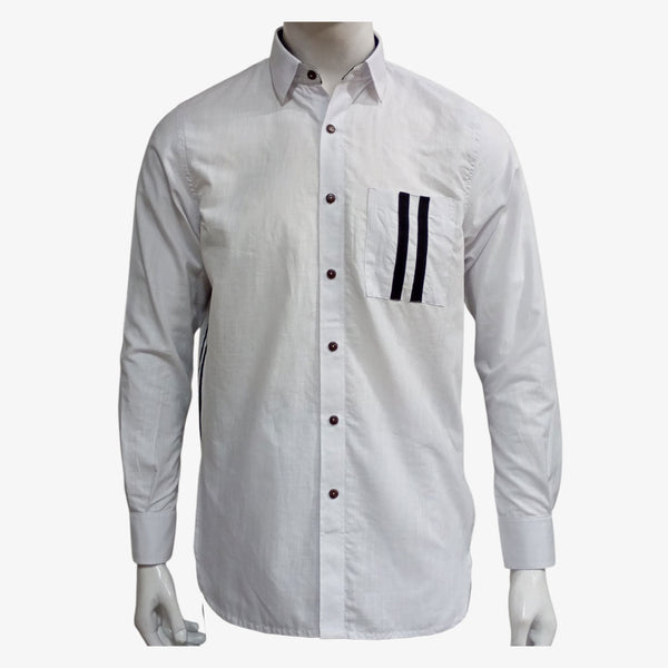 White New Full Sleeves Shirt