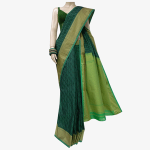 Amazon Colour Belkuchi Sari with Blouse Piece