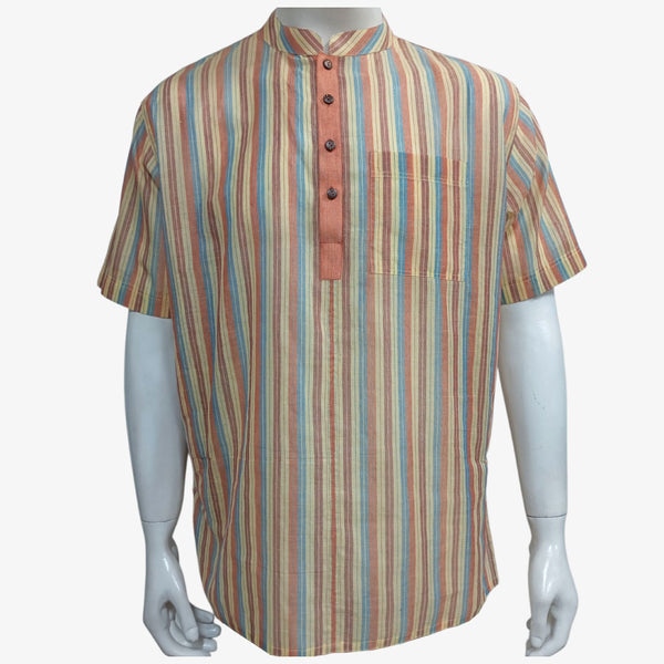 Multi Colour Band Collar Cotton Fatua