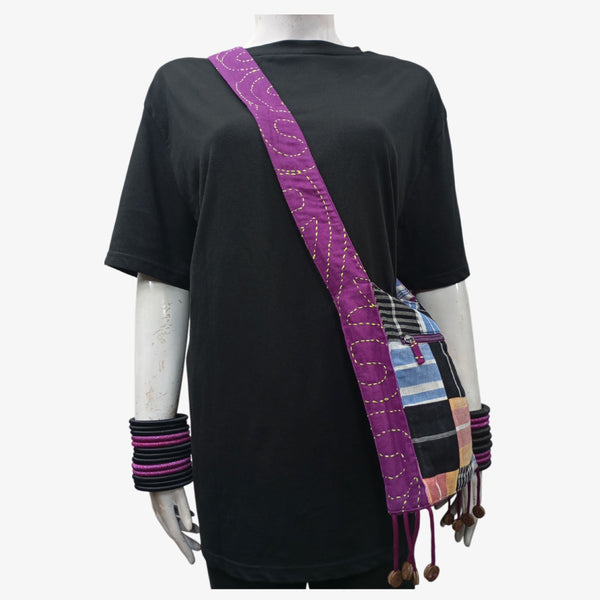 Multi Colour Patch & Kantha Jhola Bag with Pockets